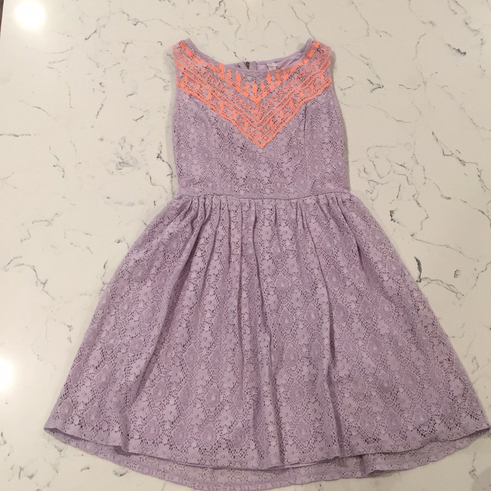 Small purple and coral xhilaration dress
